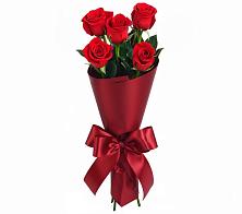 Букет 5 Красных роз Эдлесс Лав в Углянце