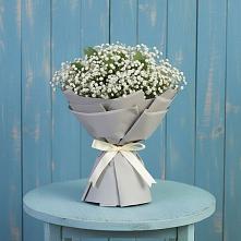 Букет цветов из:  Гипсофила в Углянце