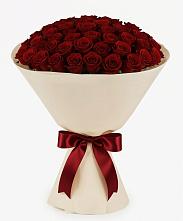Букет 101 Бордовая роза Блэк Бакарра в Углянце