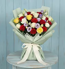 Букет цветов из:  Розы #REPLACE_PRED# Углянце