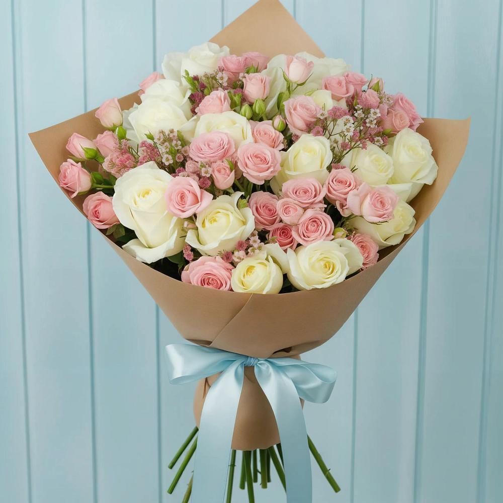 Букет цветов из: Розы в Углянце