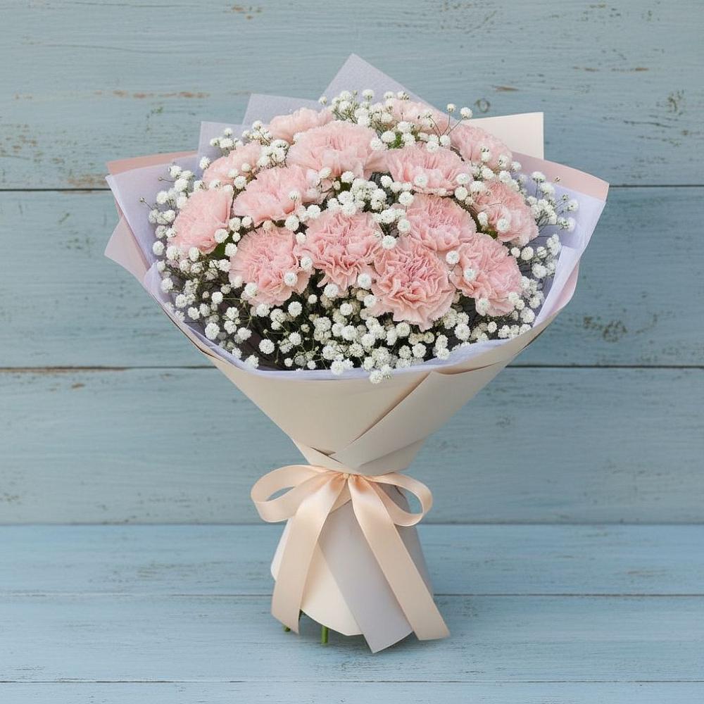 Букет цветов из: Гвоздики в Углянце