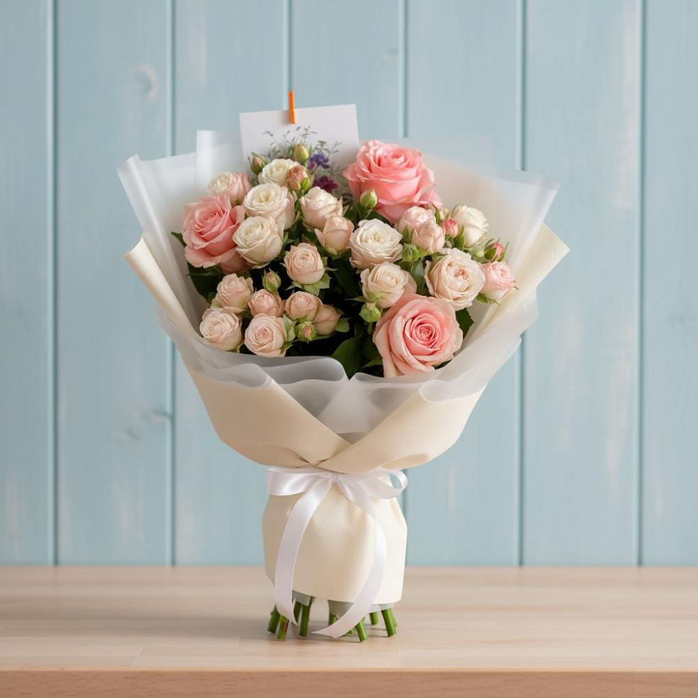 Букет цветов из: Розы в Углянце