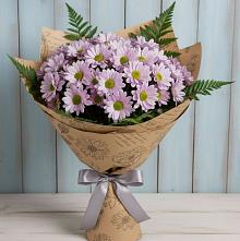 Букет цветов из:  Хризантемы #REPLACE_PRED# Углянце