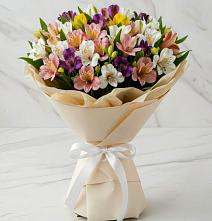 Букет цветов из:  Альстромерии #REPLACE_PRED# Углянце