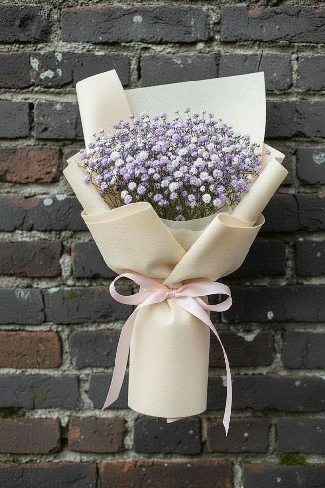 Букет цветов из: Гипсофила в Углянце