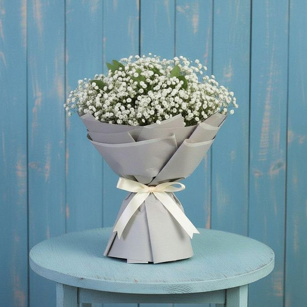 Букет цветов из: Гипсофила в Углянце