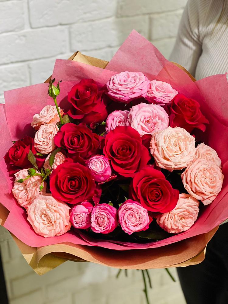 Букет цветов из: Розы в Углянце