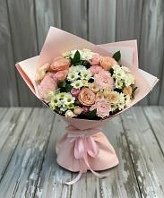 Букет цветов из:  Гвоздики, Розы и Хризантемы в Углянце