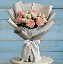Букет цветов из:  Розы #REPLACE_PRED# Углянце
