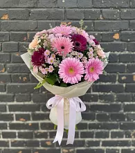 Букет цветов из:  Герберы и Хризантемы в Углянце