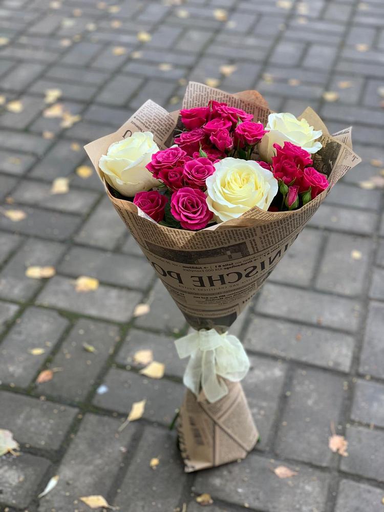 Букет цветов из: Розы в Углянце